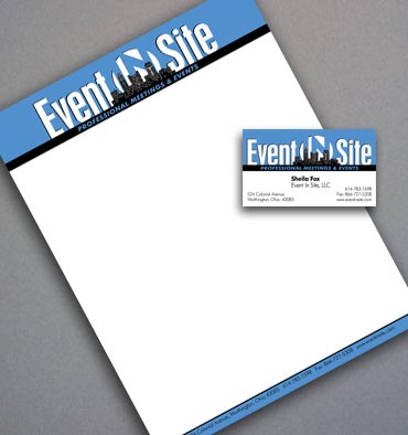 Event In Site stationery.