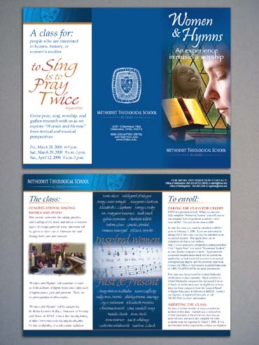 Women and Hymns workshop brochure