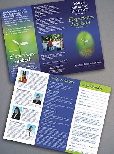 Youth Ministry Institute brochure.
