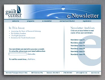 The E-News page.